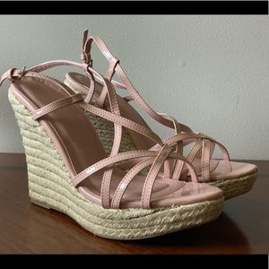 Strappy High Heel Wedges